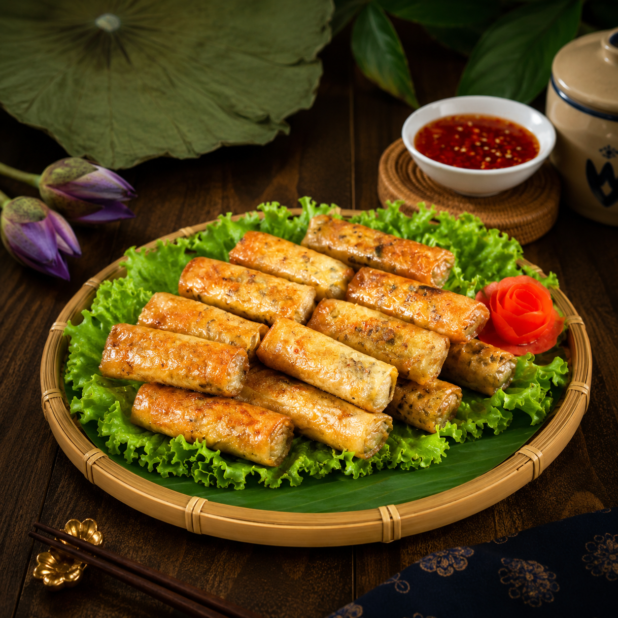 Chả Giò Rau Củ Da Bánh Tráng (Chay)